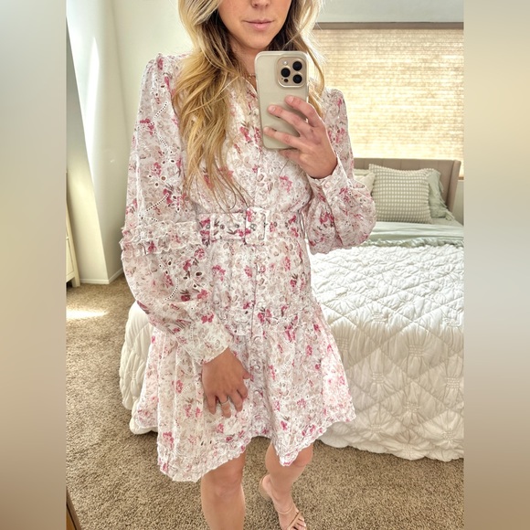 Gingham & Heels Mini Dress / Floral - Picture 2 of 14